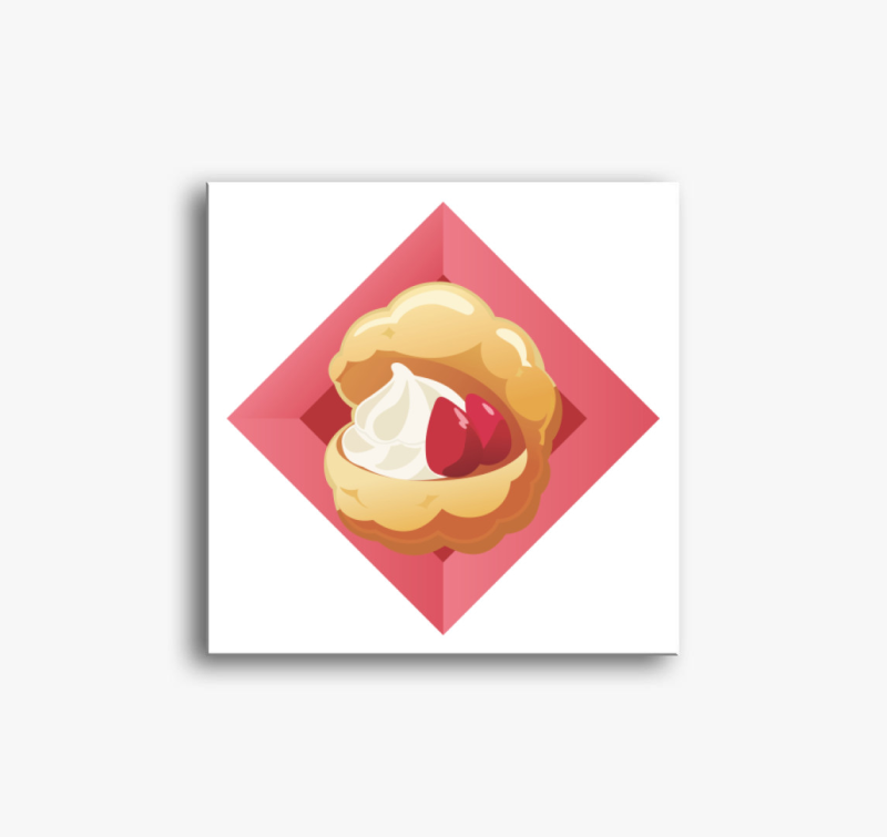 Mashle krémes vászonkép