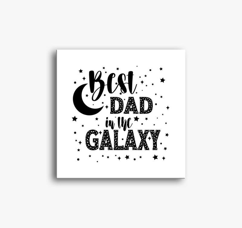 Best DAD in the galaxy vászonkép