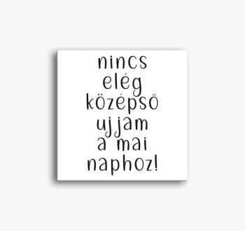 Középső ujj vászonké