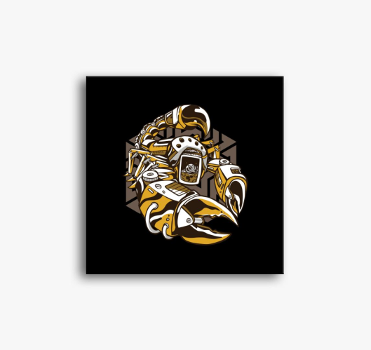 Steampunk skorpió vászonkép