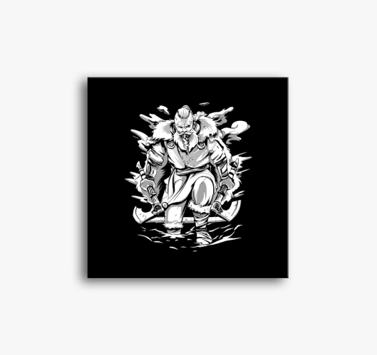 Viking harcos vászonkép