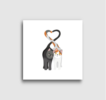 Szerelmes cicák vászonkép