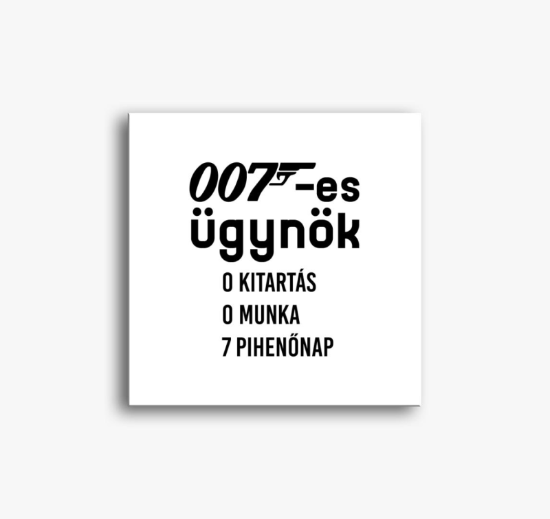 007-es ügynök pihenőnap vászonkép