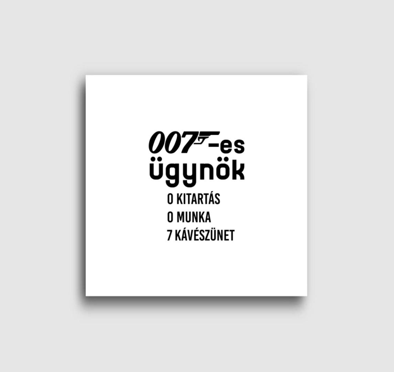 007-es ügynök kávészünet vászonkép