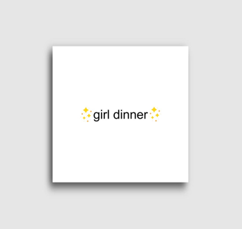girl dinner vászonkép