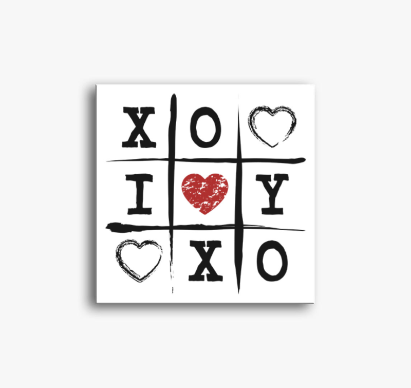 Valentinnapi totó vászonkép