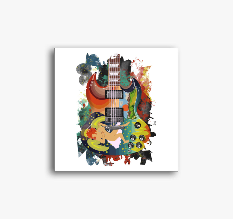 Eric Clapton gitár vászonkép