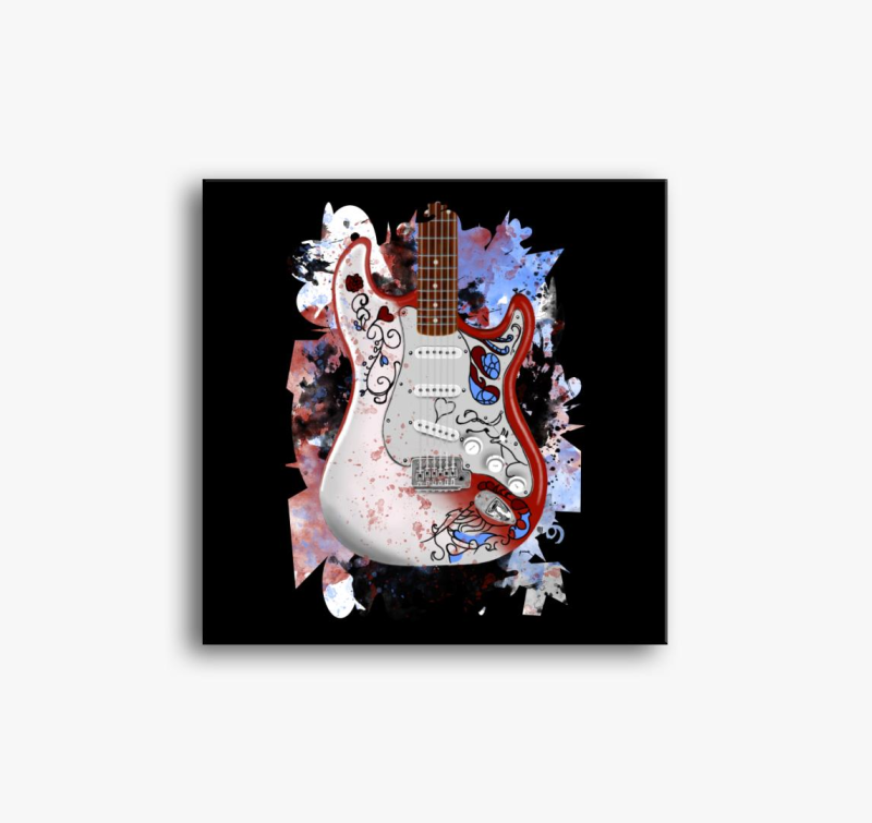 Jimi Hendrix gitár vászonkép