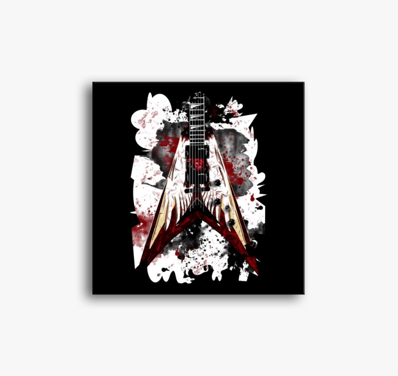 Dave Mustaine gitár vászonkép