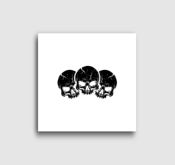 3 black skulls vászonkép