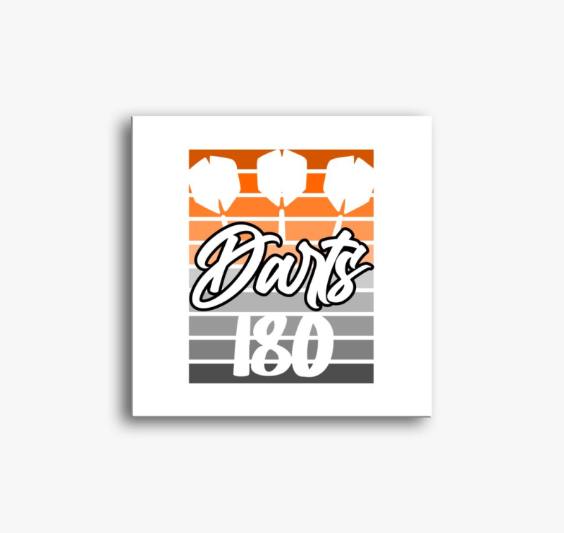 Dartsos design vászonkép