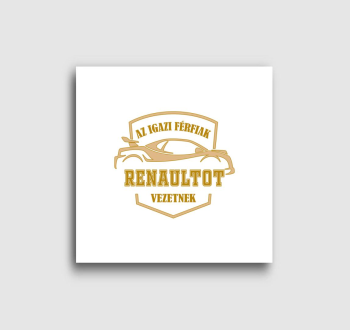 Renaultos sofőr vászonkép