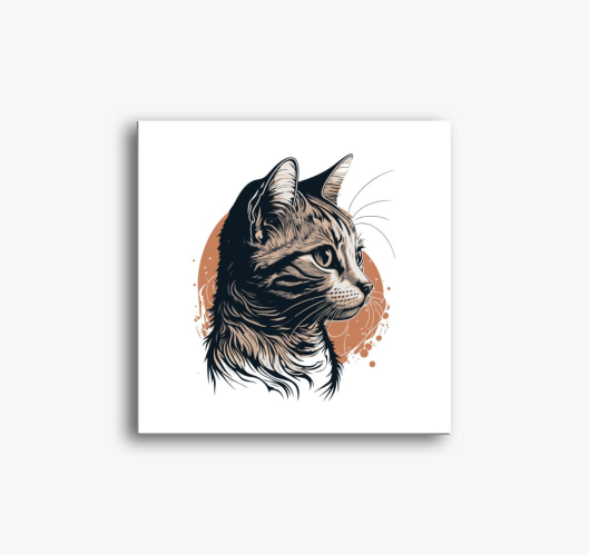 Aranyos cica vászonkép