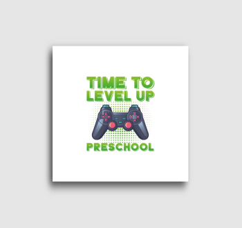 Preschool zöld feliratos vászonkép