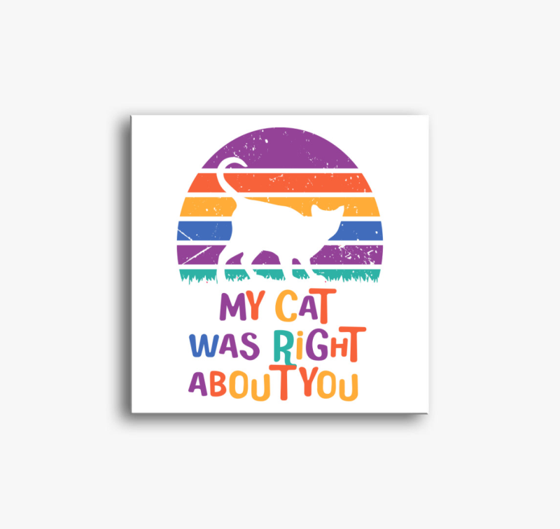 Cat right vászonkép