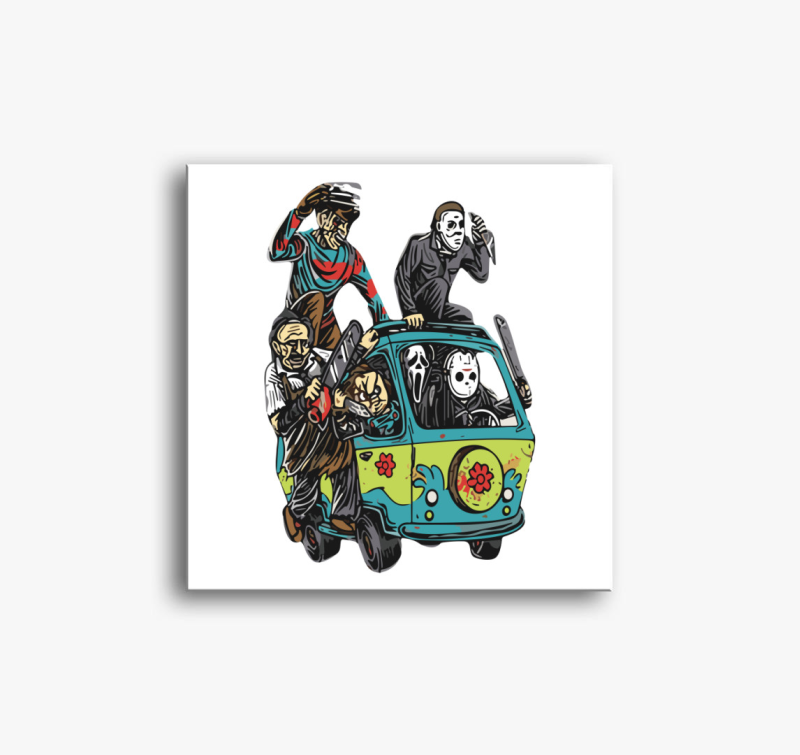 Halloween utazás vászonkép