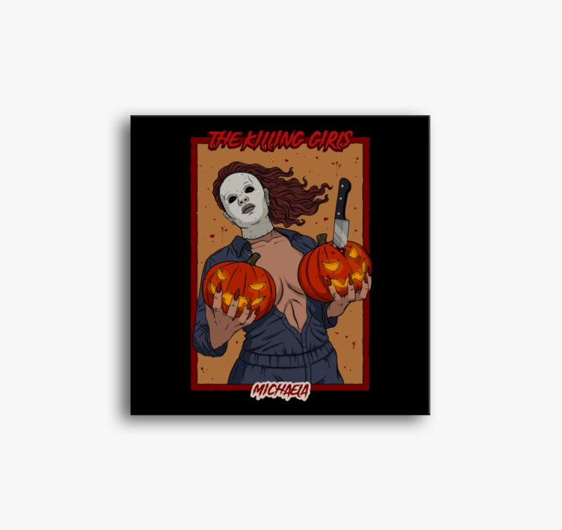 Halloween Michael Myers női tökös vászonkép