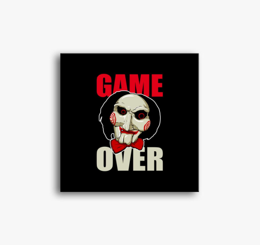 Fűrész game over vászonkép