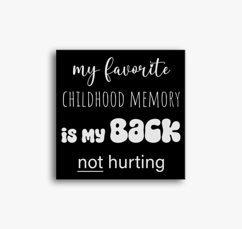 Hátfájás vászonkép