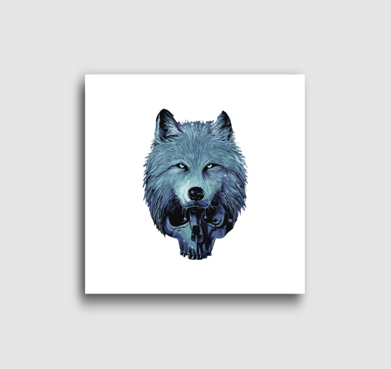 Skull wolf vászonkép
