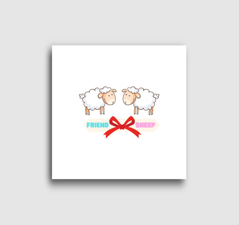 Friend-sheep vászonkép