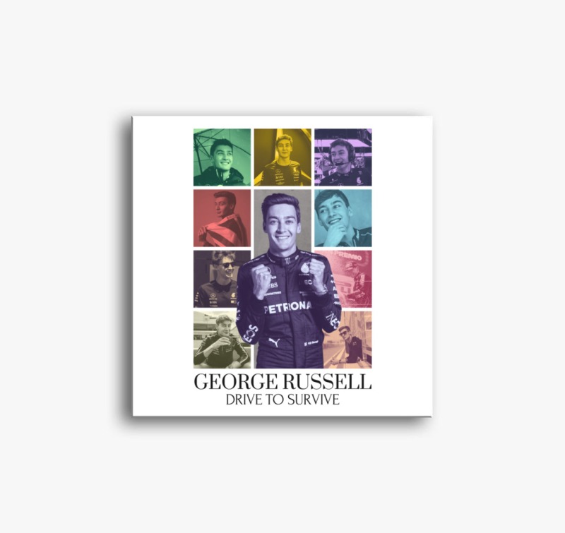 George Russell F1 vászonkép