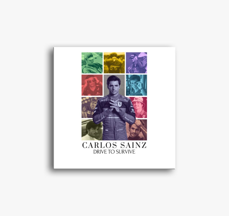 Carlos Sainz F1 vászonkép