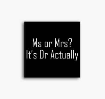 Dr actually vászonké