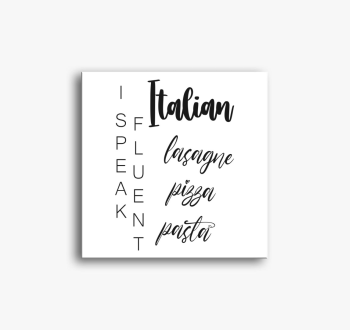 Fluent italian pizza...