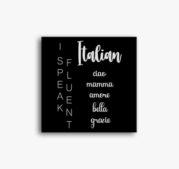 Fluent italian ciao vászonkép