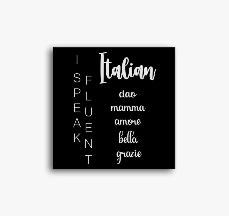 Fluent italian ciao vászonkép