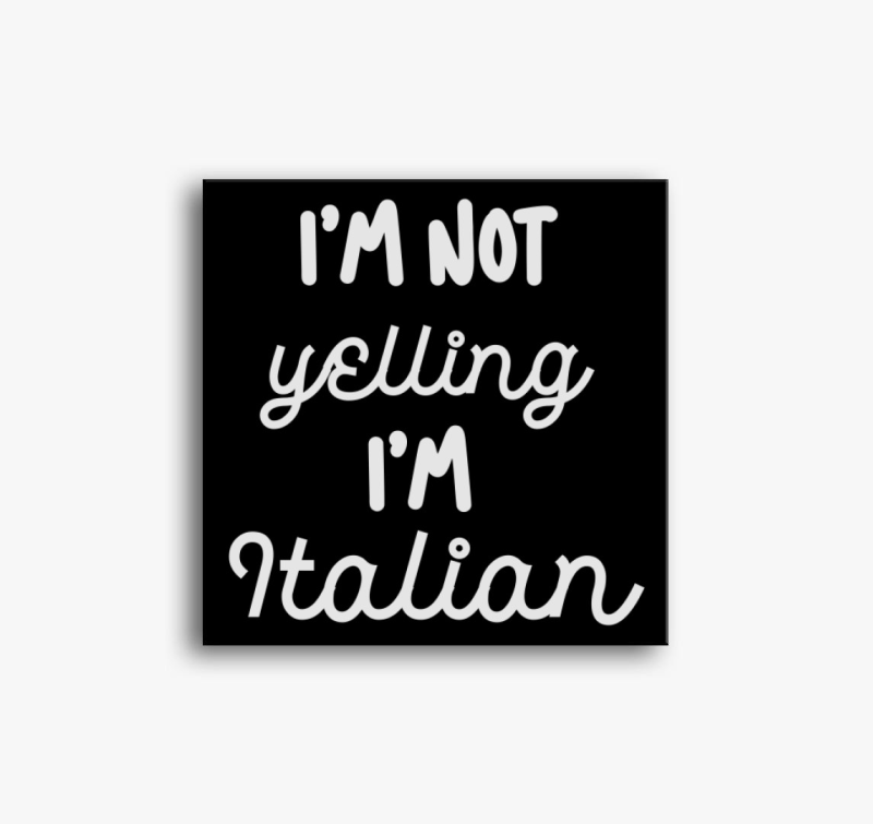 Yelling Italian vászonkép
