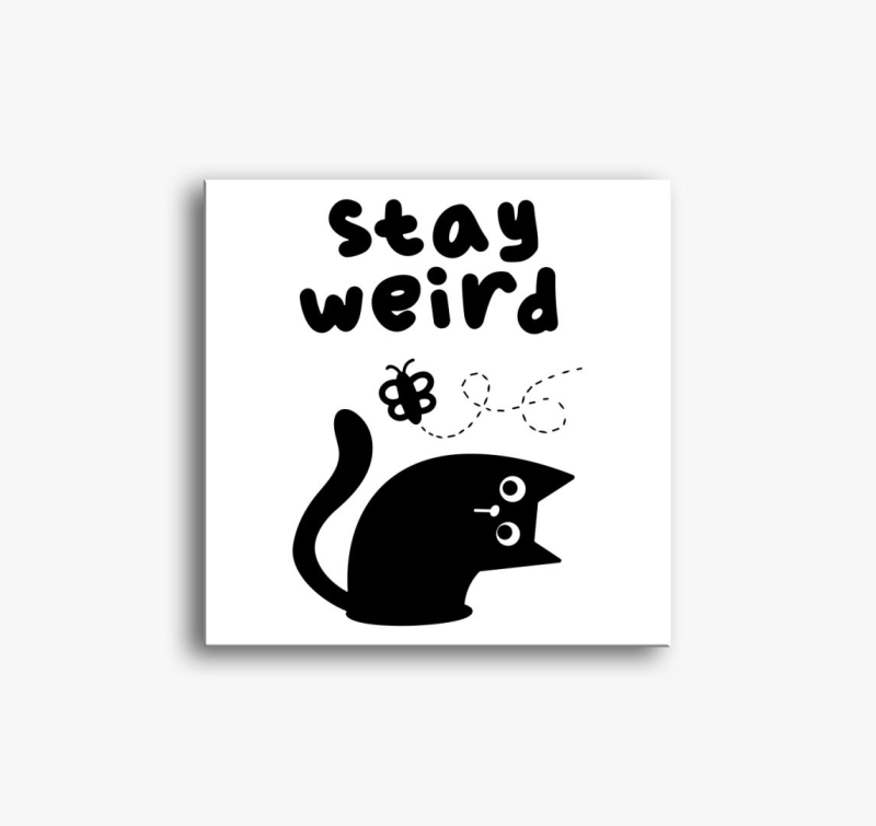 Stay weird vászonkép