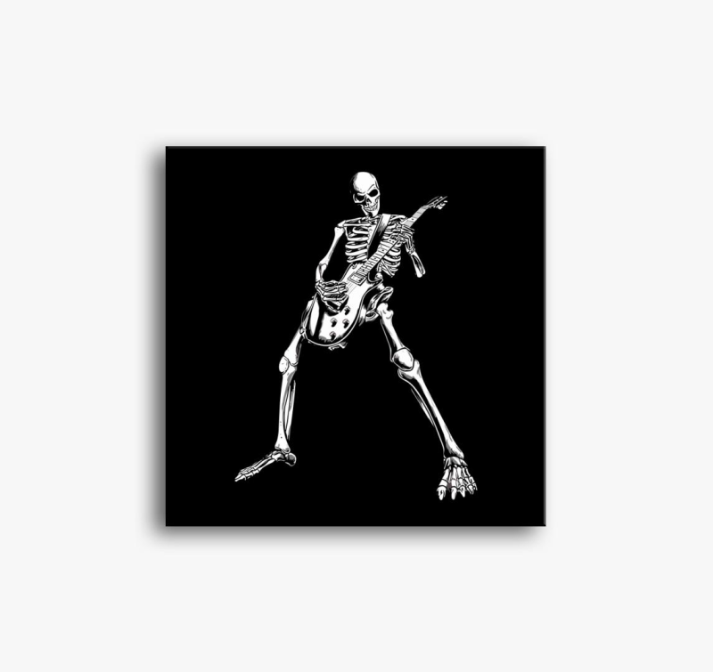 Skeleton metal vászonkép
