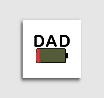 Dad low battery vászonkép