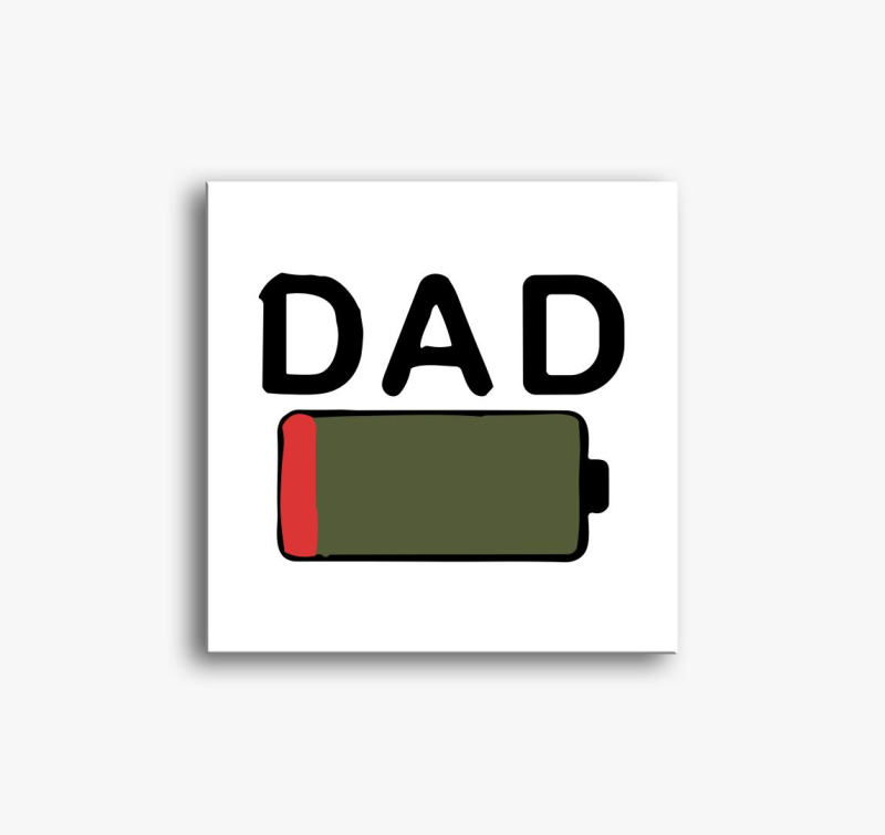 Dad low battery vászonkép