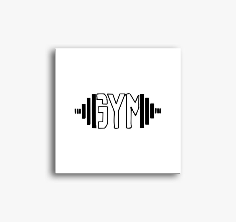 Gym feliratú vászonkép