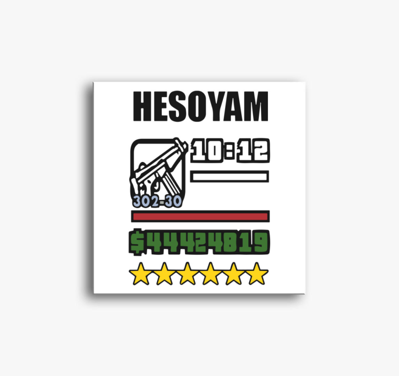 Hesoyam GTA vászonkép