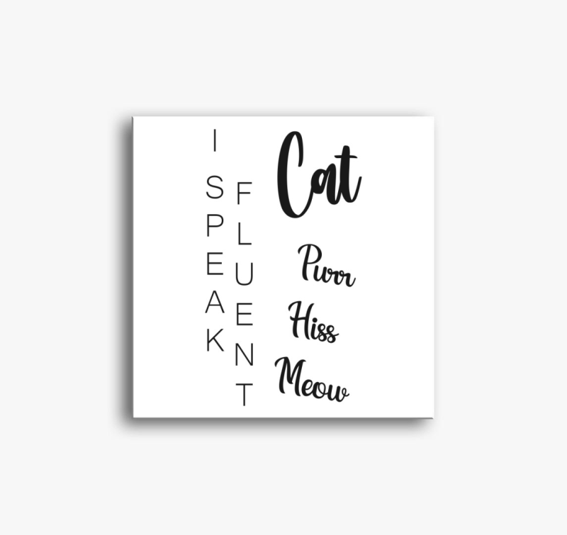Fluent cat vászonkép