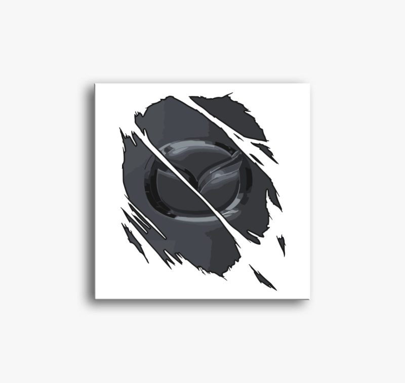 Repedezett Mazda vászonkép