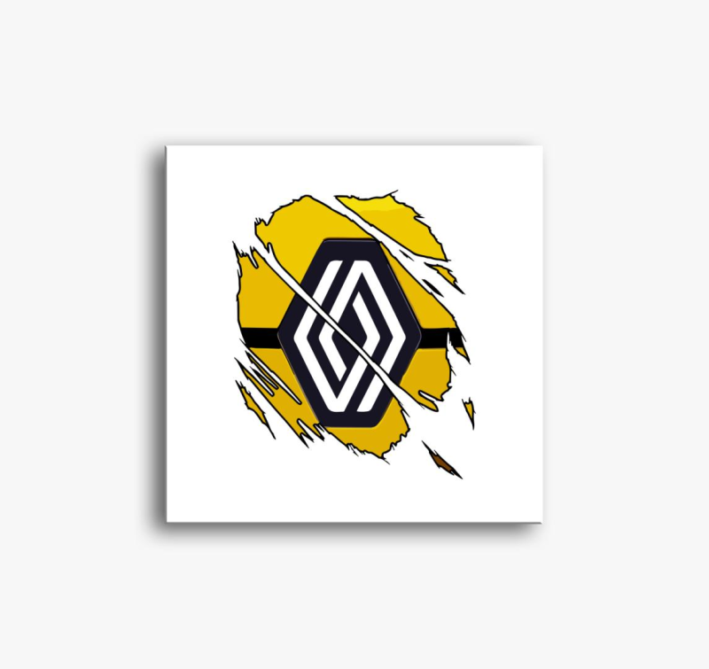 Repedezett Renault vászonkép