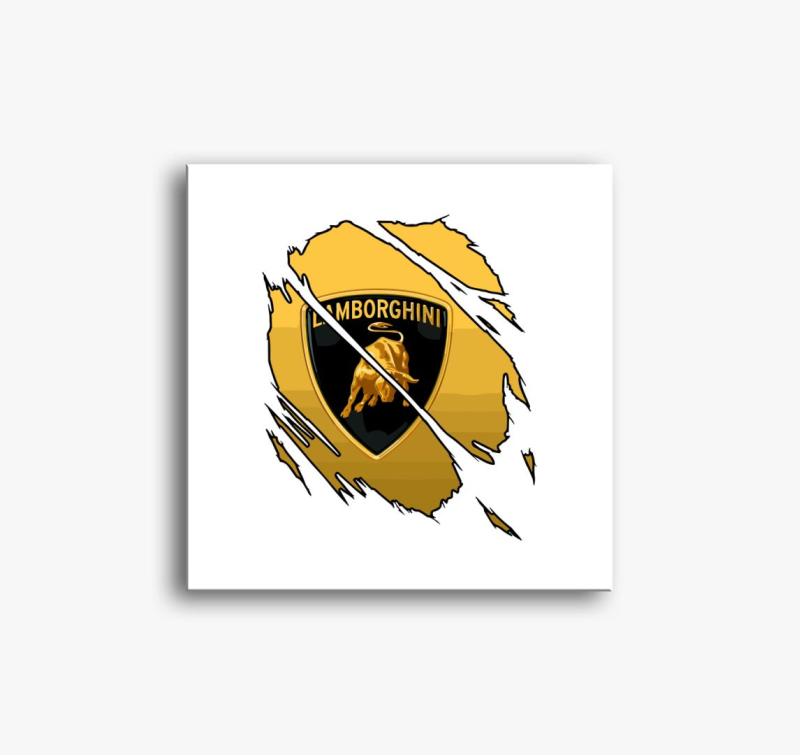 Repedezett Lamborghini vászonkép