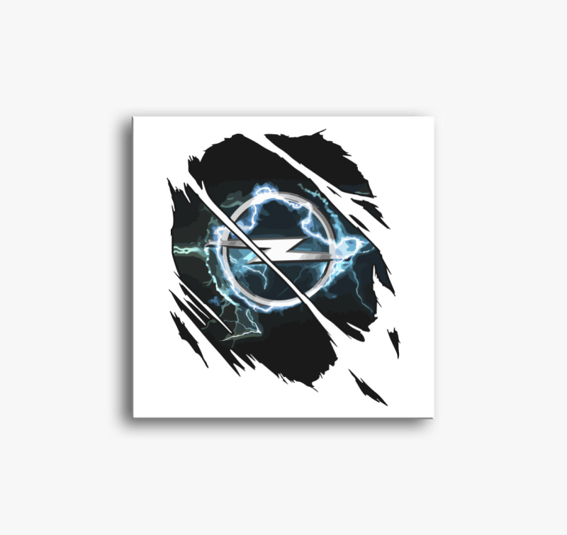 Repedezett Opel vászonkép