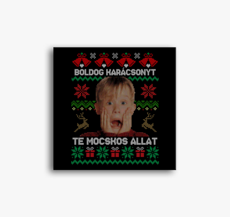 Boldog Karácsonyt Te Mocskos Állat - Karácsonyi vászonkép