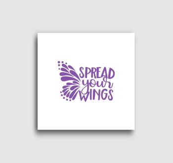 Spread wings lila vászonkép