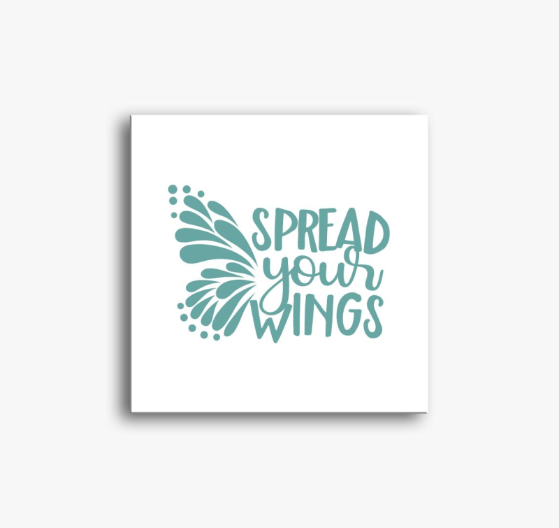 Spread wings türkiz vászonkép