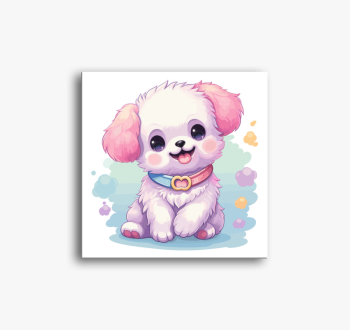 Kis fehér kutyus vás