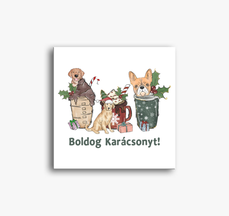 Kutya XMAS vászonkép