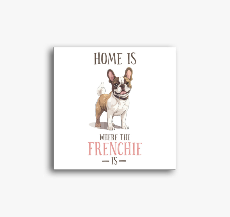 Frenchie home vászonkép