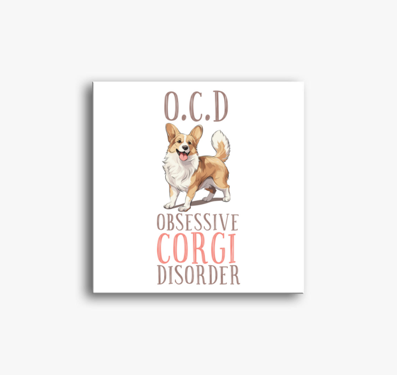 Corgi OCD vászonkép